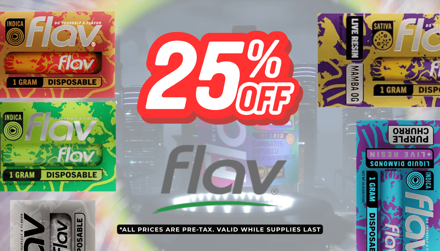 25% off flav