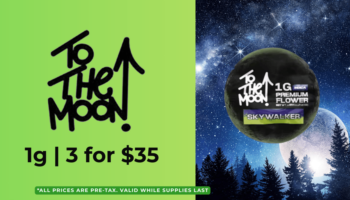 to the moon 1g, 3 for $35